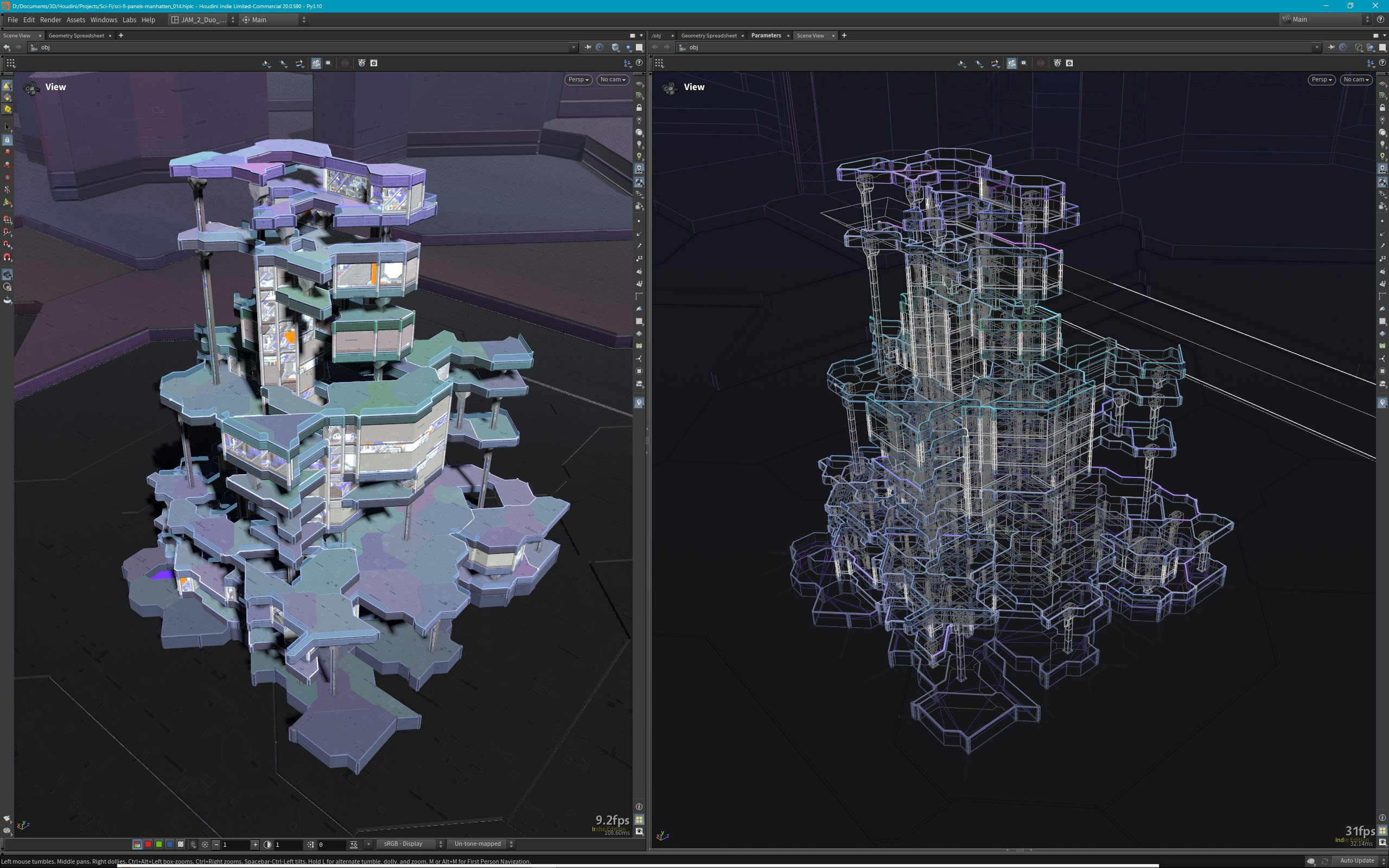Houdini View