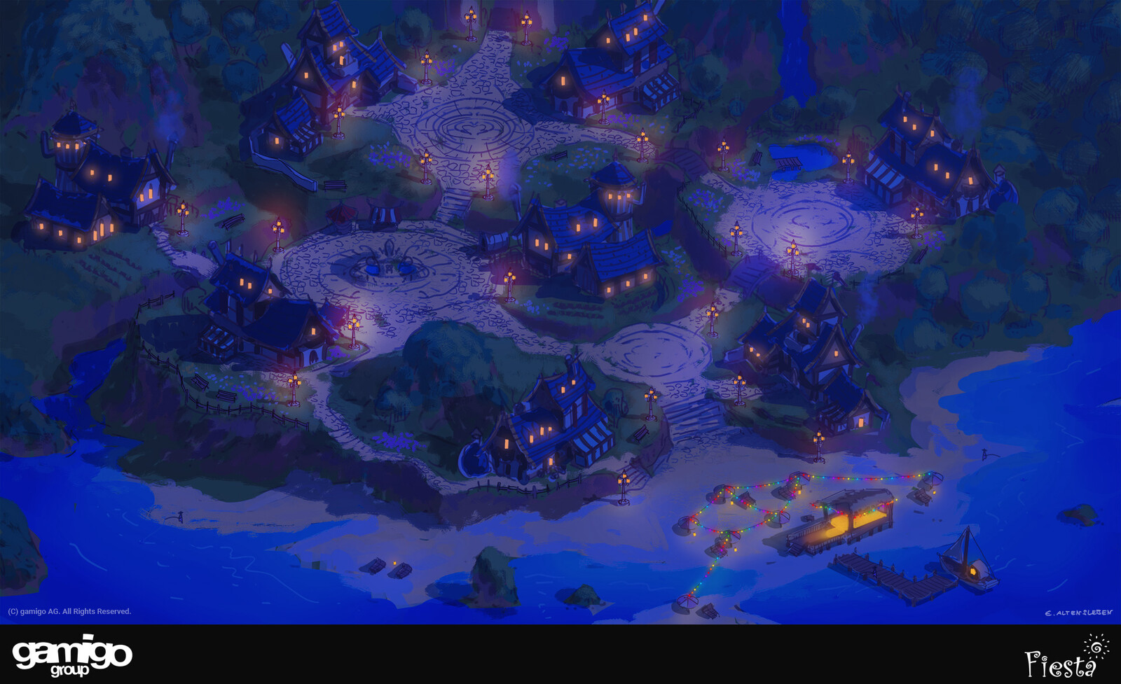 Guild Village Night