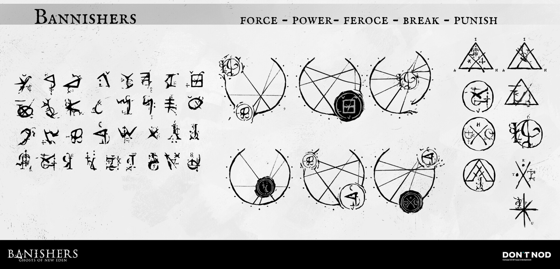 Alexia F. CADOU - Banishers : Ghosts of New Eden - Ui Runes Alphabet