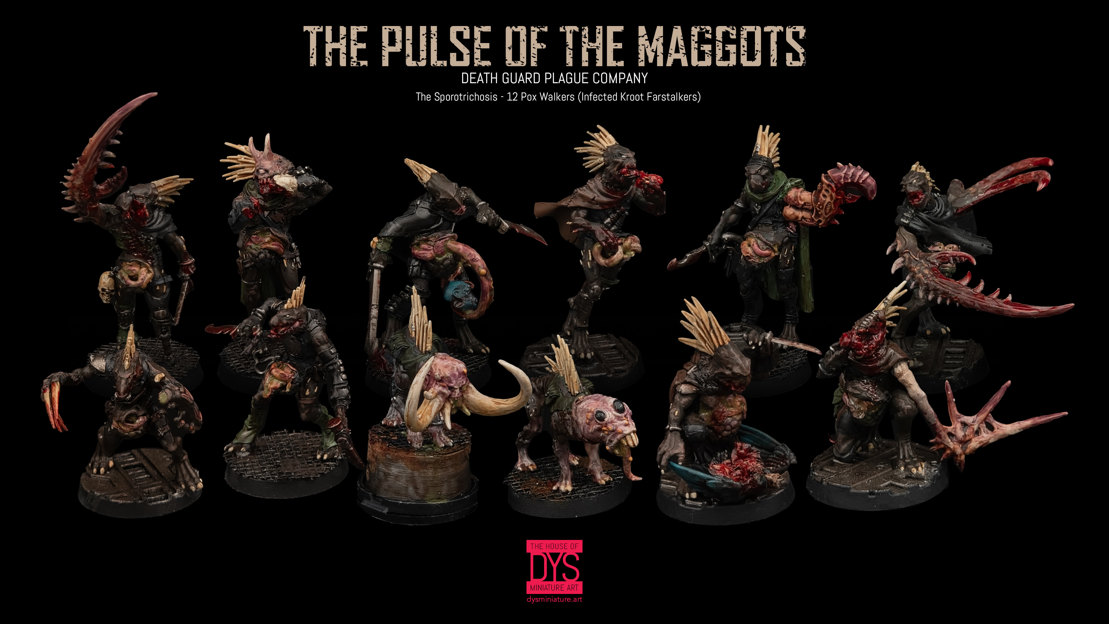 The Sporotrichosis - 12 Pox Walkers (Infected Kroot Farstalkers)