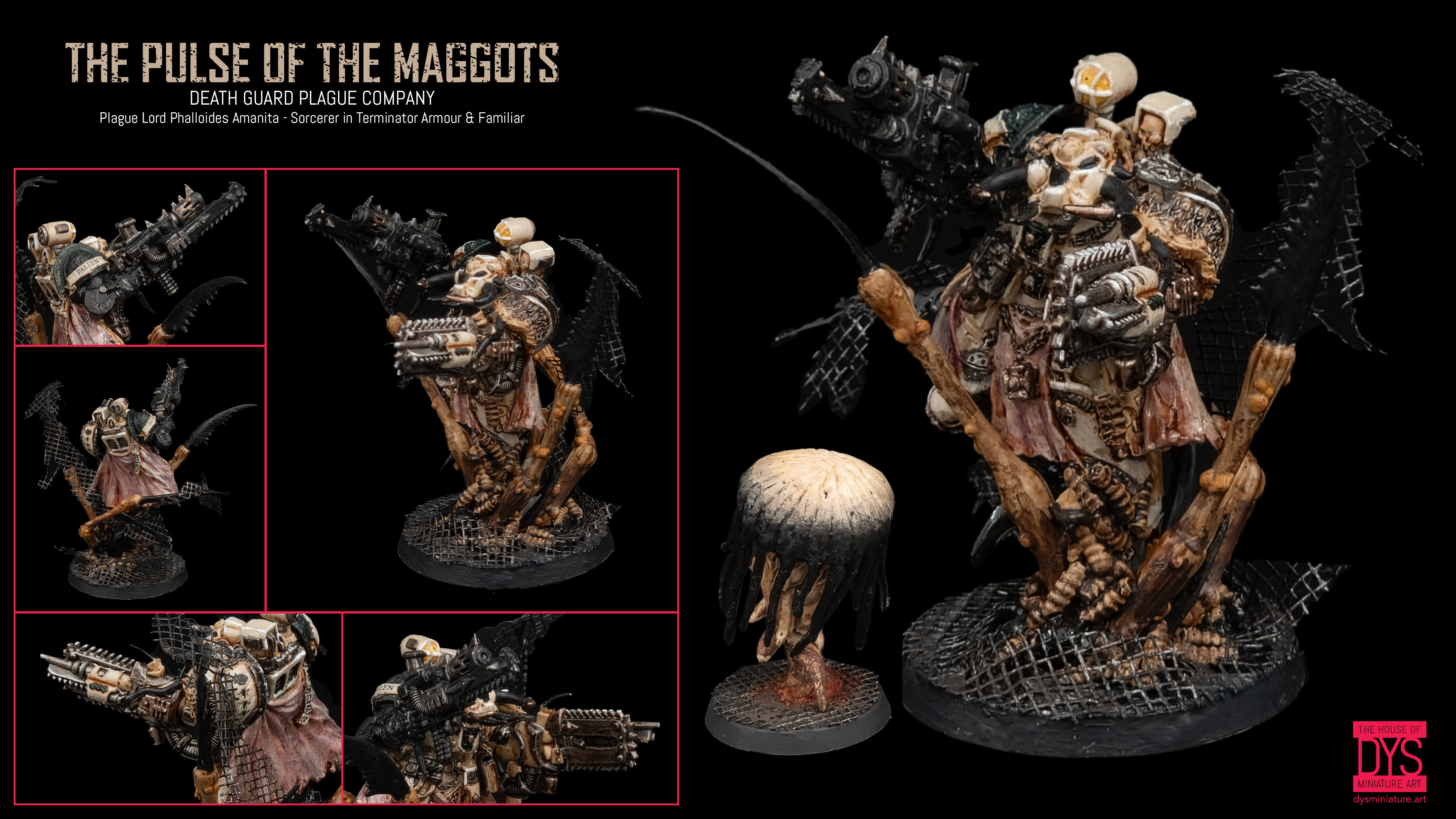 Plague Lord Phalloides Amanita - Sorcerer in Terminator Armour &amp; Familiar