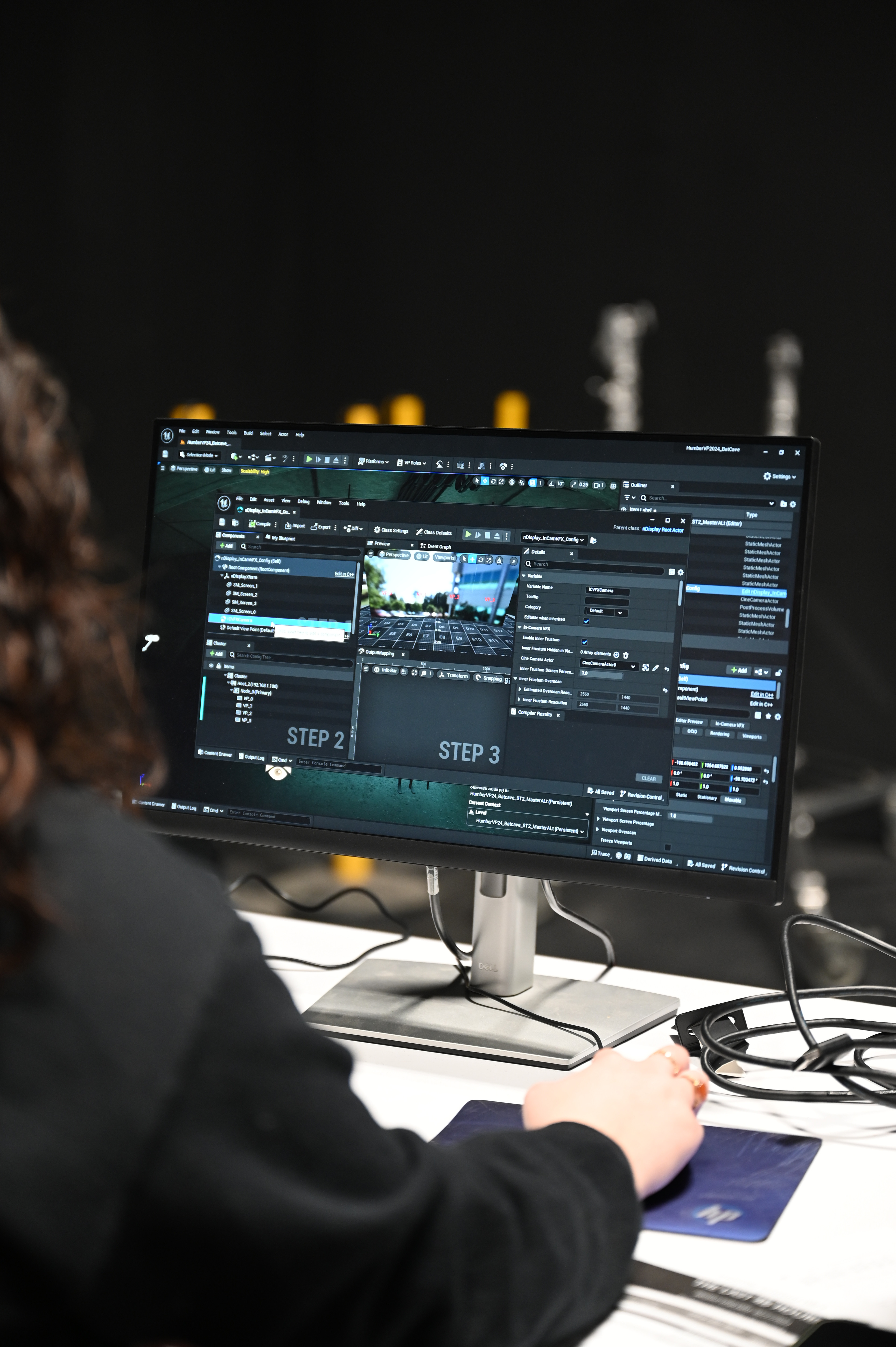 Adjusting the nDisplay ICVFX camera