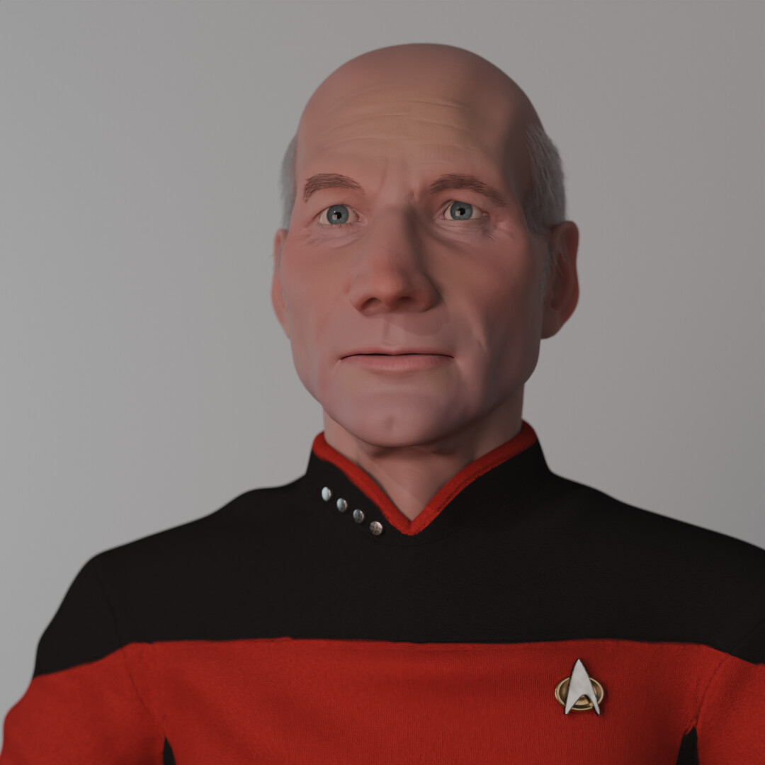 ArtStation - Capt. Picard - WIP