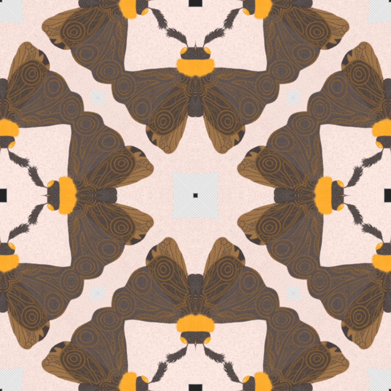 Moth Repeat Pattern Sample