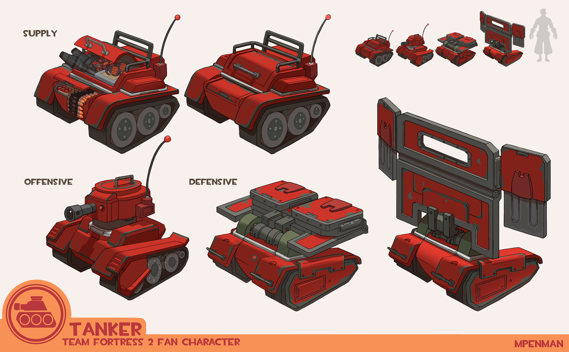 ArtStation - Team Fortress 2 Fan Character - Tanker