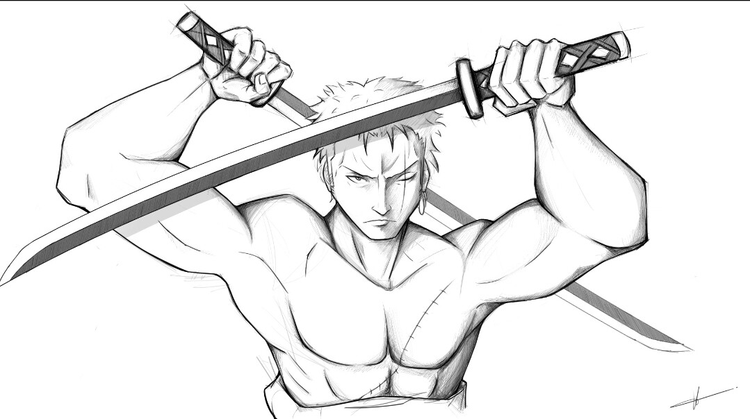 ArtStation - Zoro Sketch Fanart