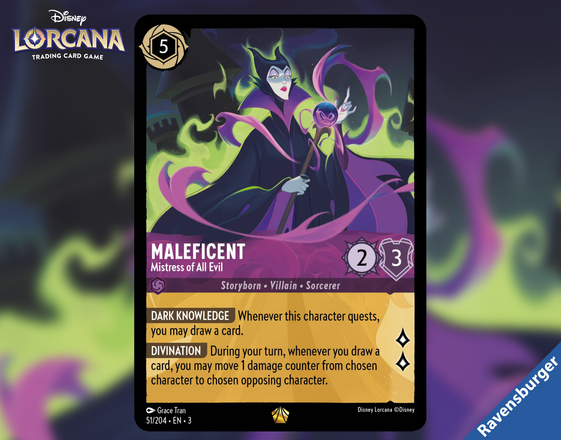 maleficent card lorcana Disney Lorcana: The Evil Queen Portfolio