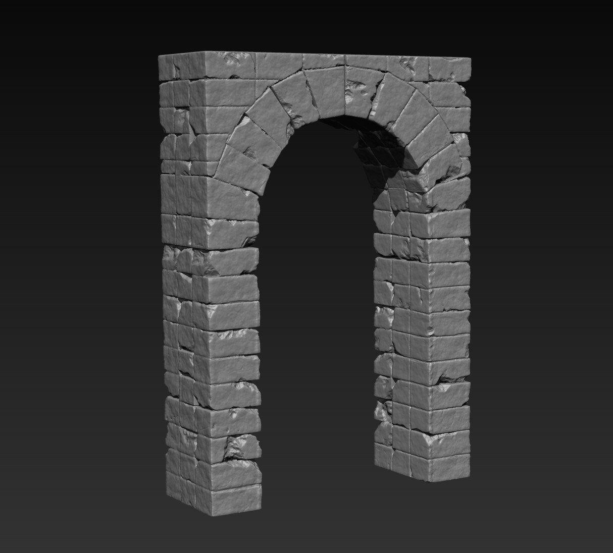 Arch zbrush render