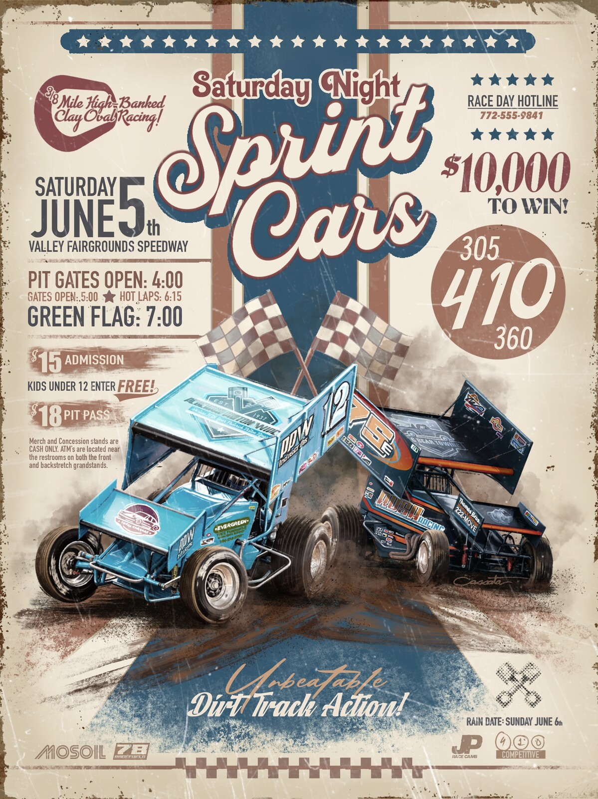 Saturday Night Sprint Cars poster