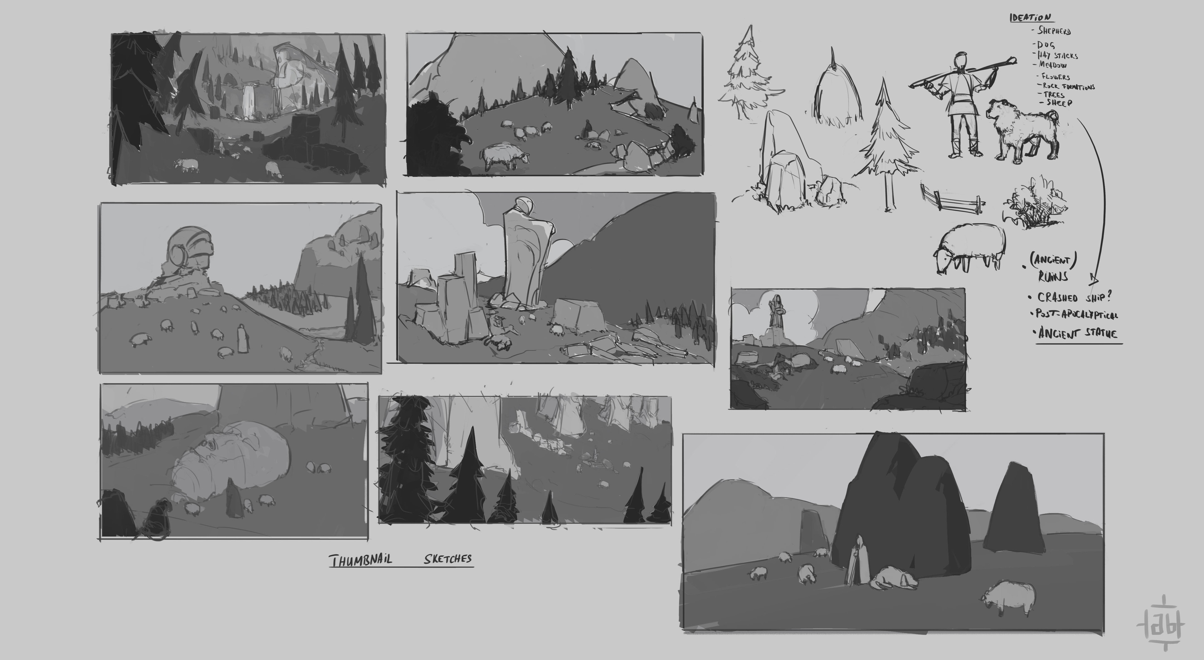 Ideation &amp; Thumbnail Sketches