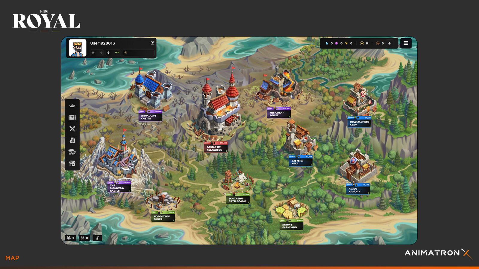 King Royal - Map