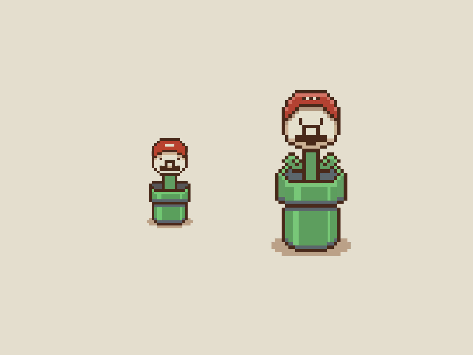 Liam wolf pixel mario plant