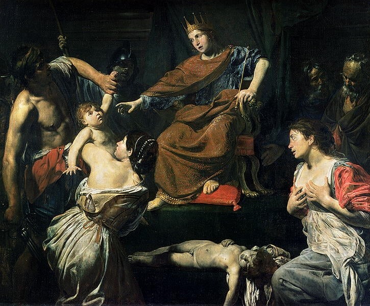 Painted by Jacques Louis David.