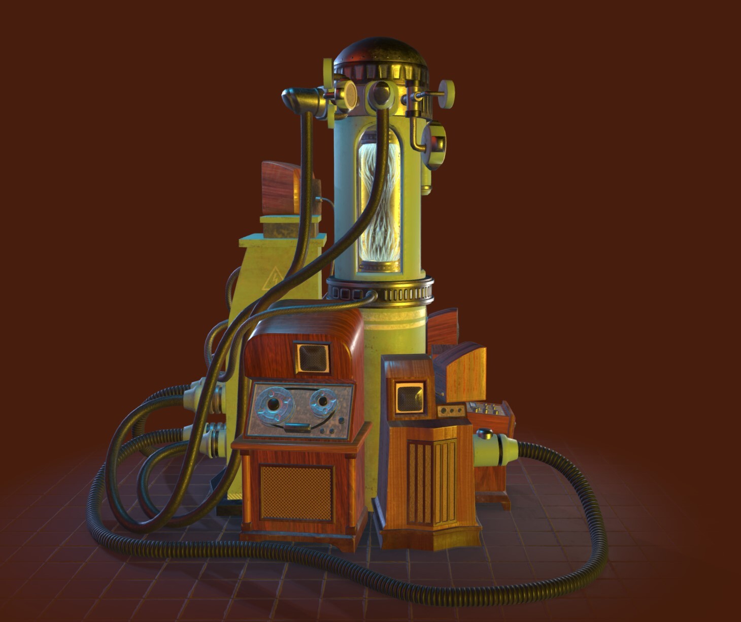 ArtStation - Energy Low Poly Machine