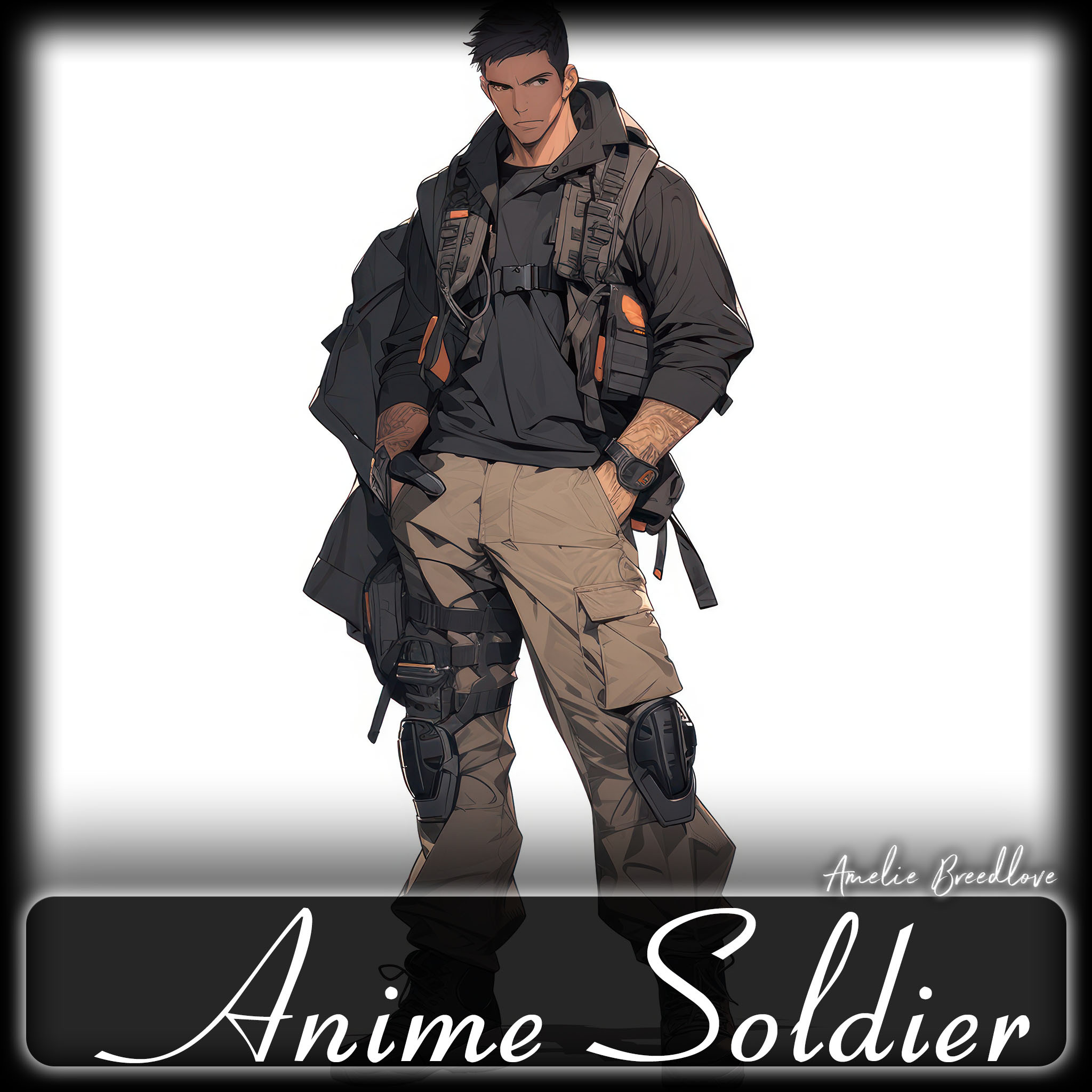 ArtStation 200 Anime Soldier (Full Body) Reference Pack 4K