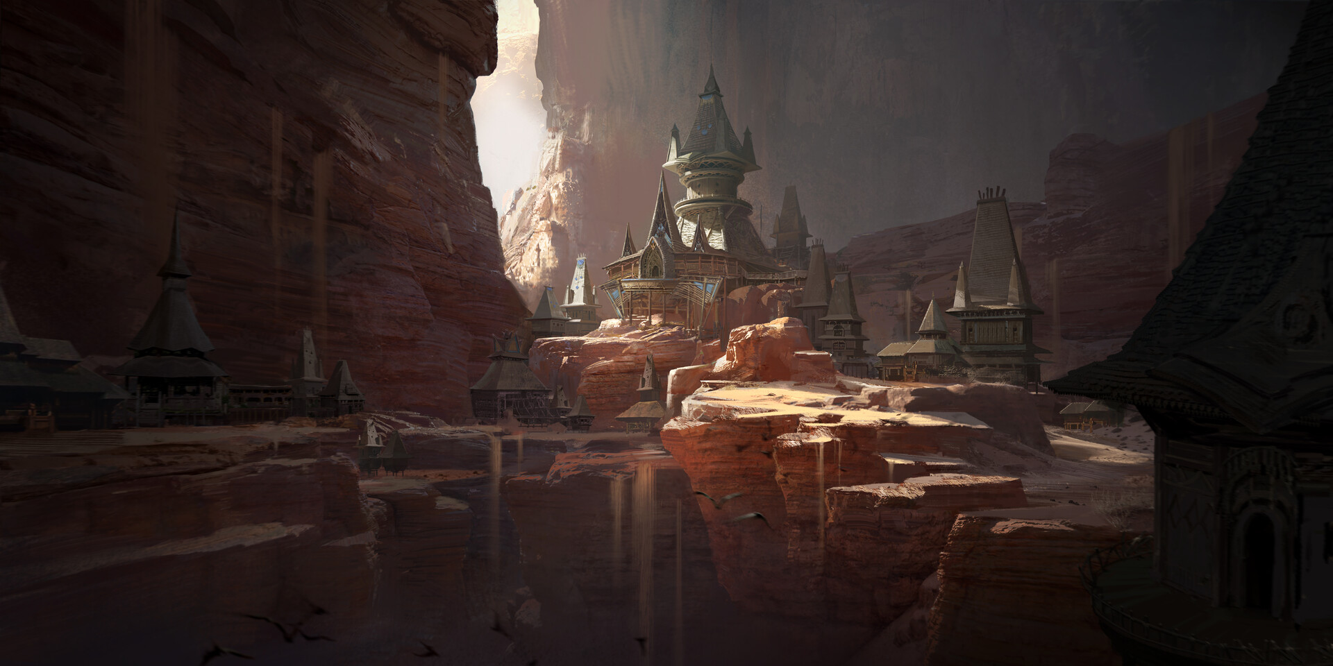 ArtStation 洞穴概念