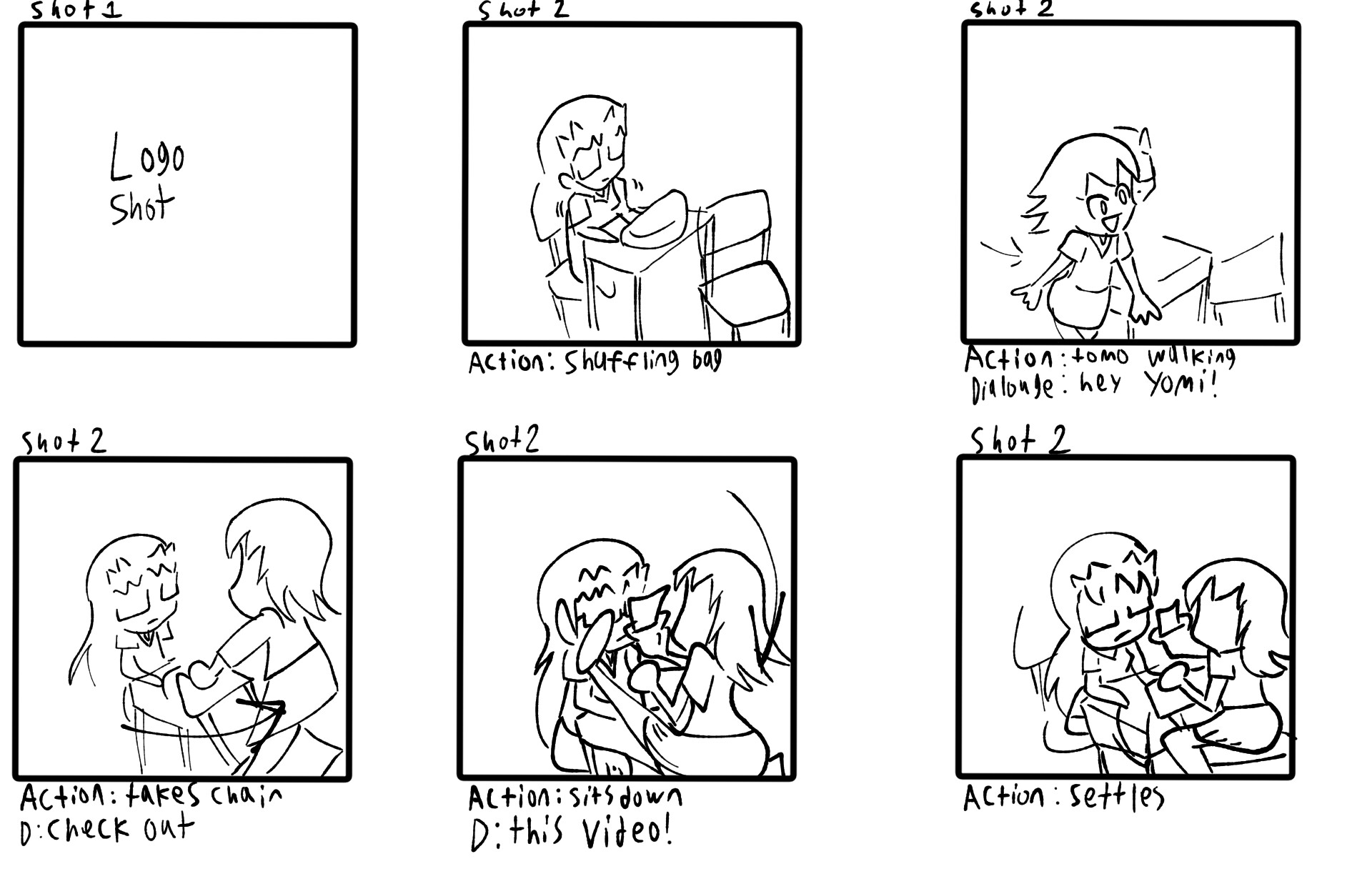 ArtStation - Azumanga Daioh test storyboards