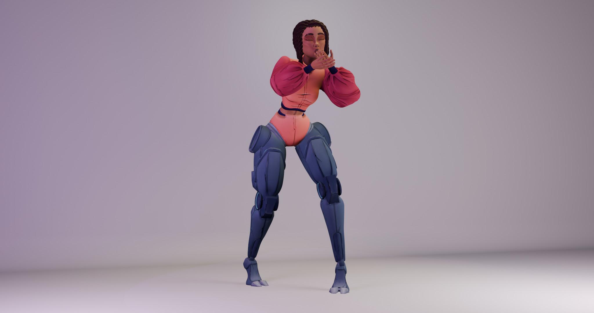 Render was meant to show off her more playful personality. 