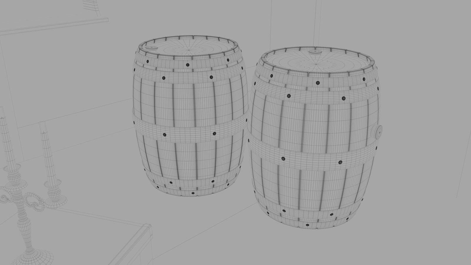 Creative Cubicle Wine Barrels