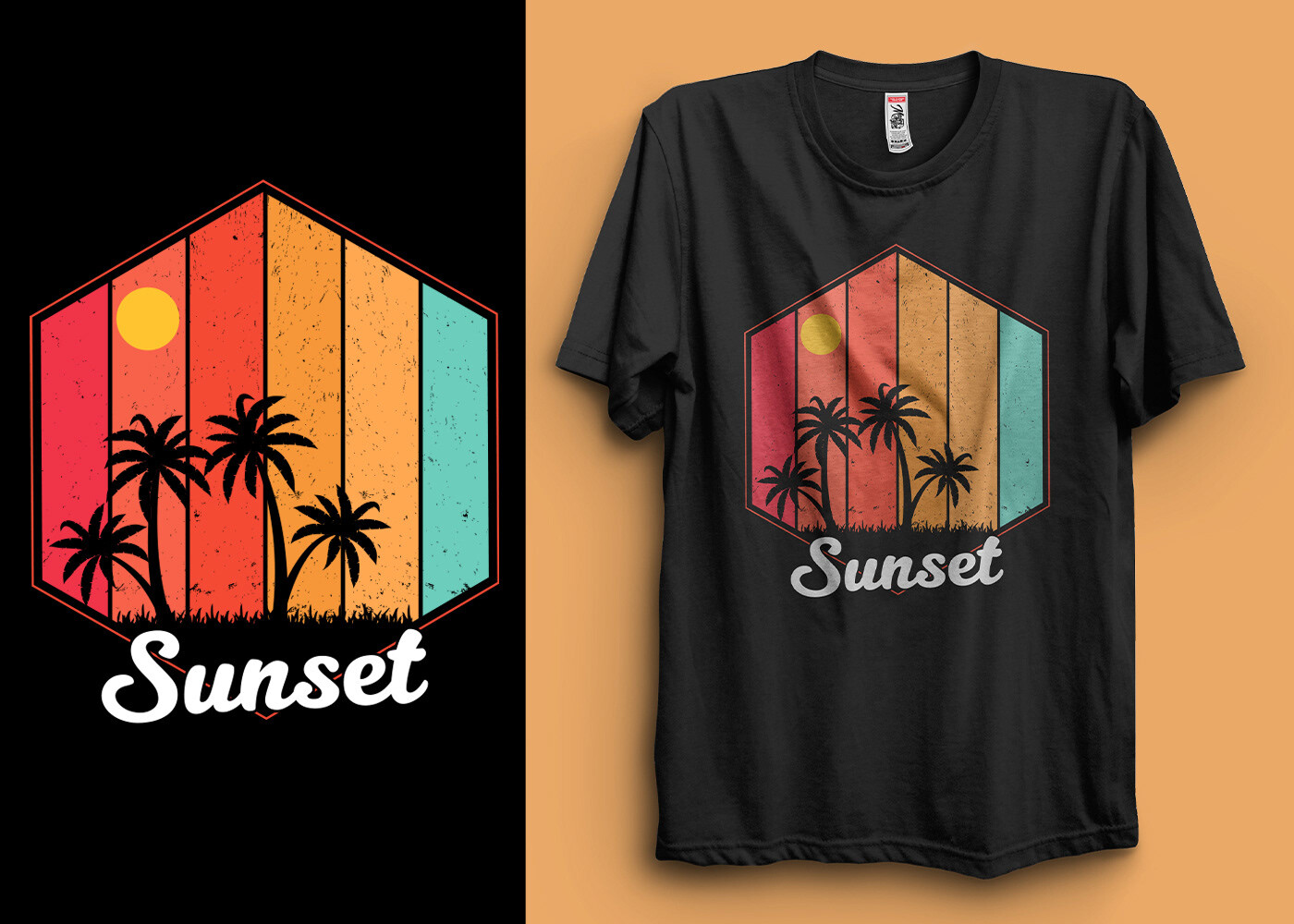 ArtStation - SUNSET | T-Shirt Design