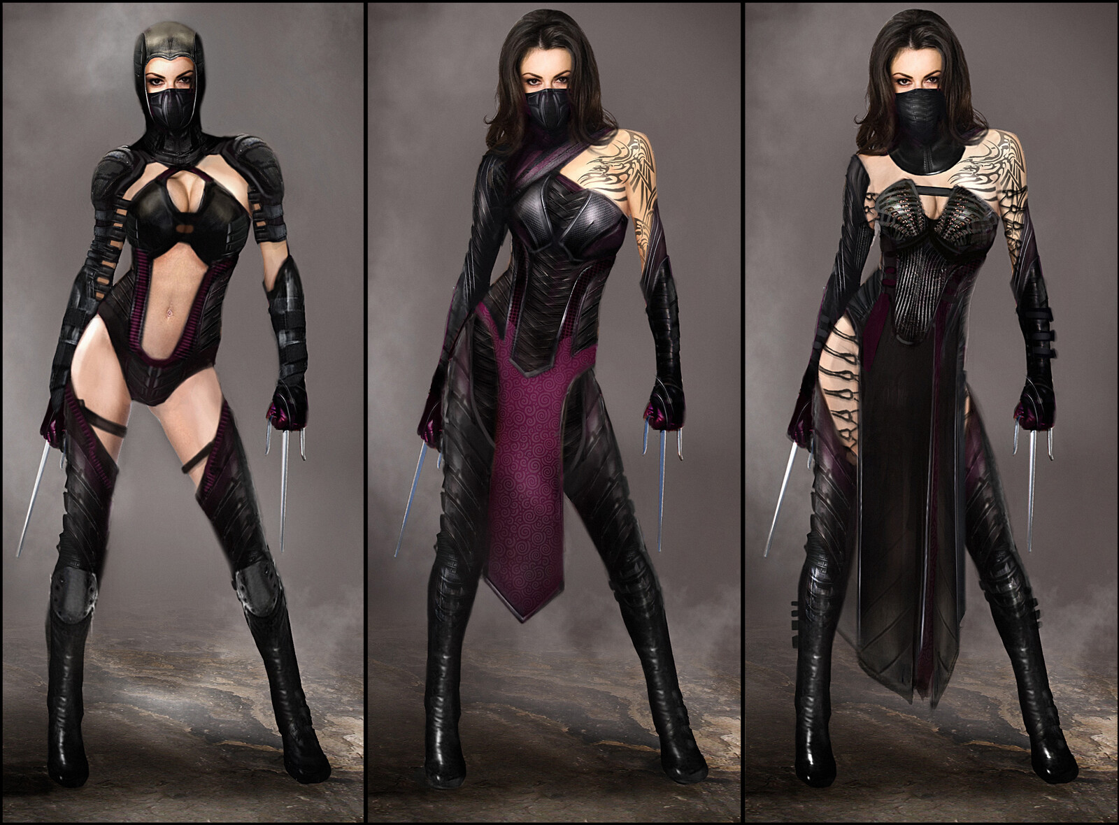 Mortal Kombat Pitch Art: Mileena Designs