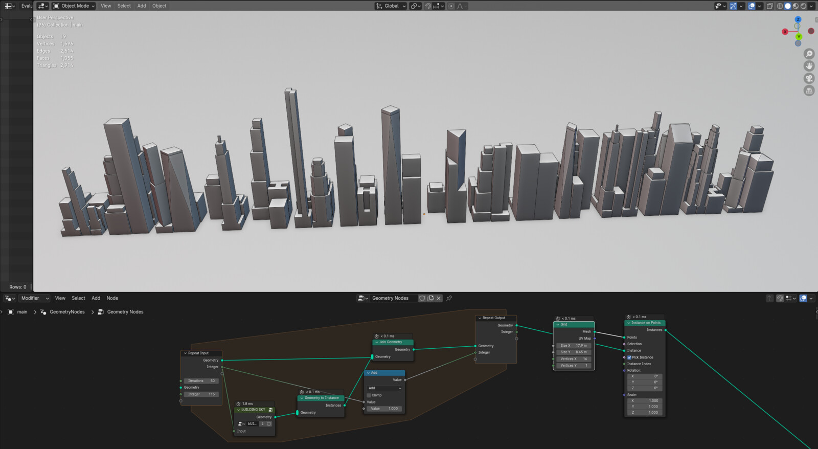 Premade skyscraper buildings
