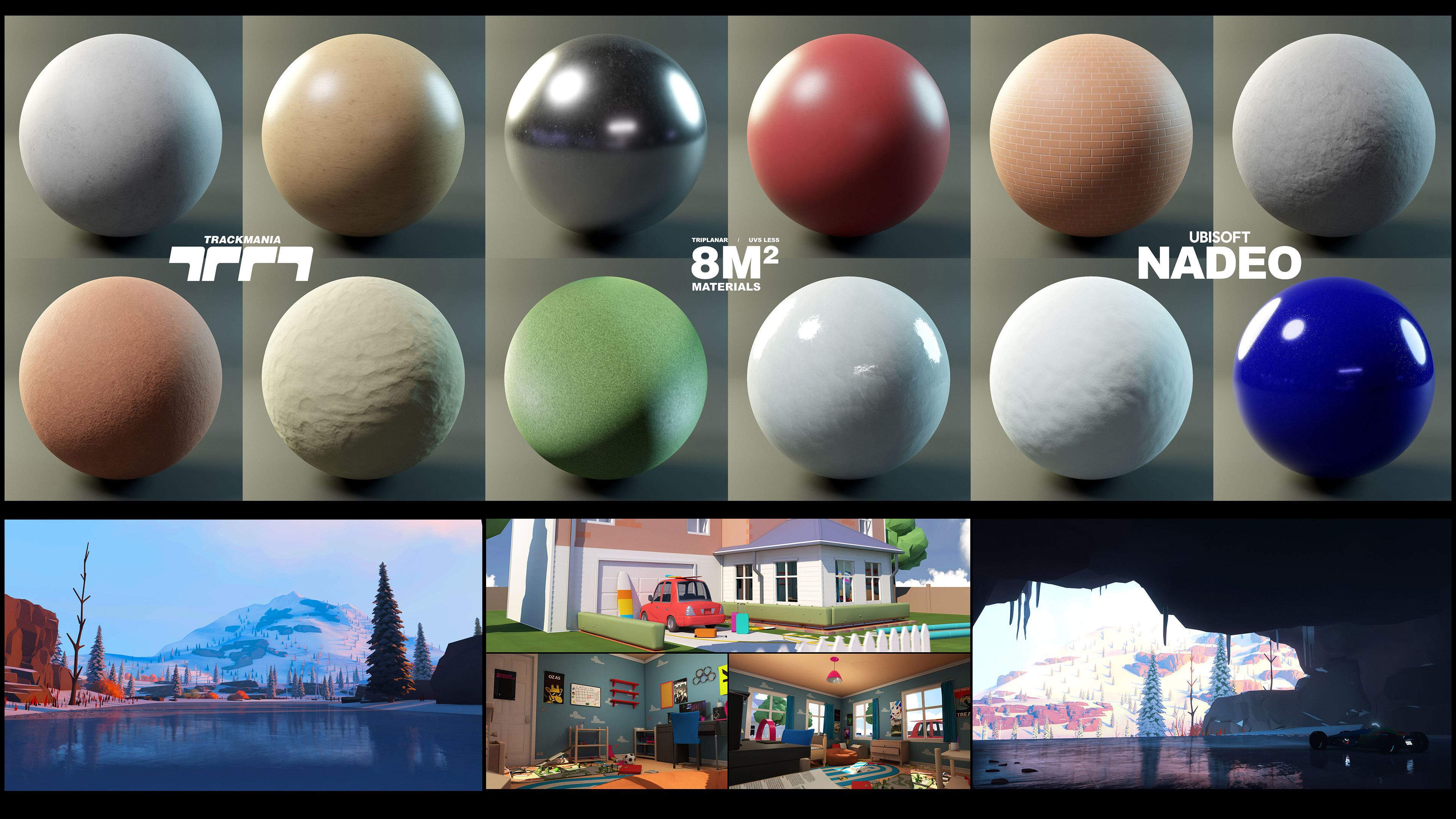 Top Half  Picture = All UvLess Materials Available To Players.

Bottom Half = Content Created By One Of Our Player AKA HTIMH Using These UvLess Custom Color Materials. 