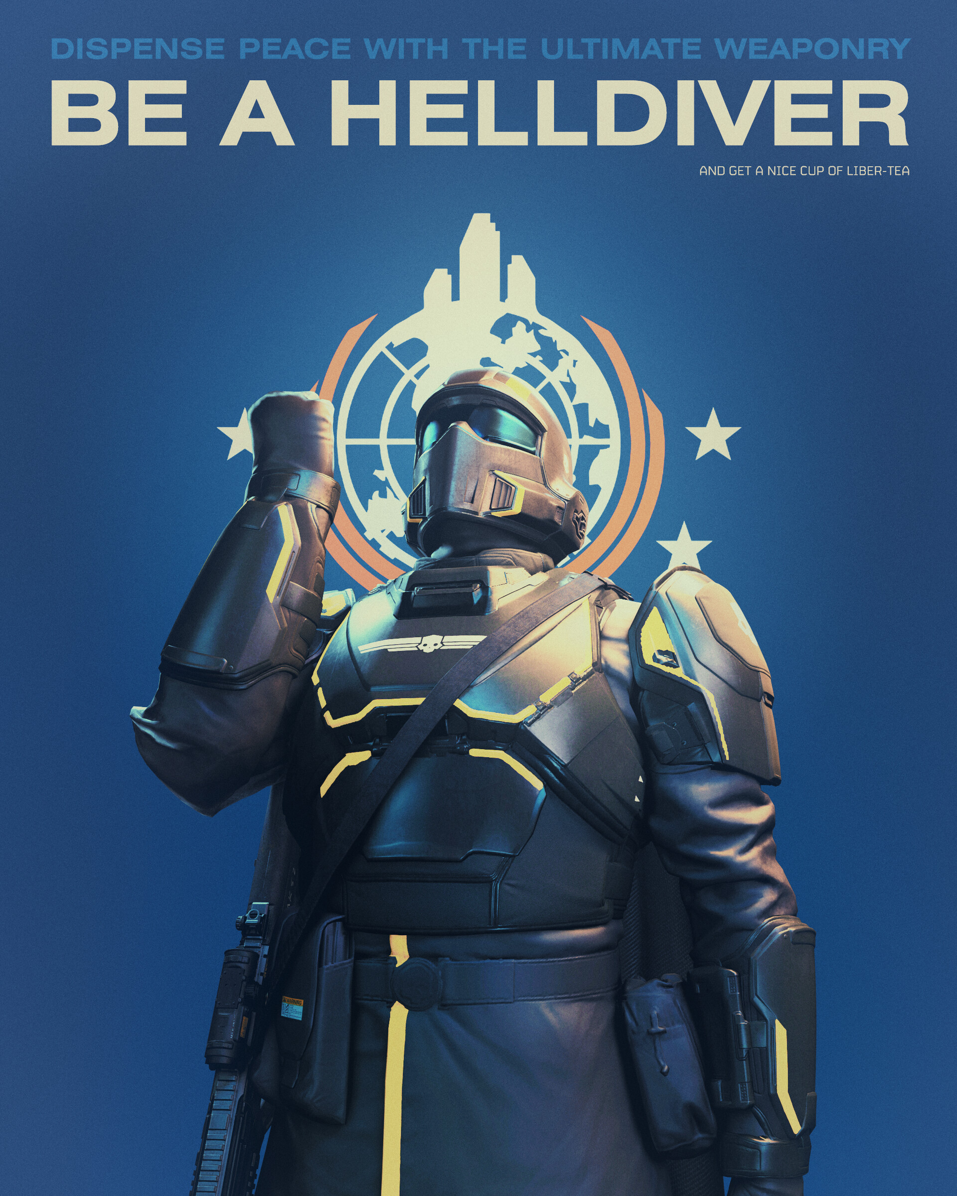 ArtStation Helldivers propaganda poster