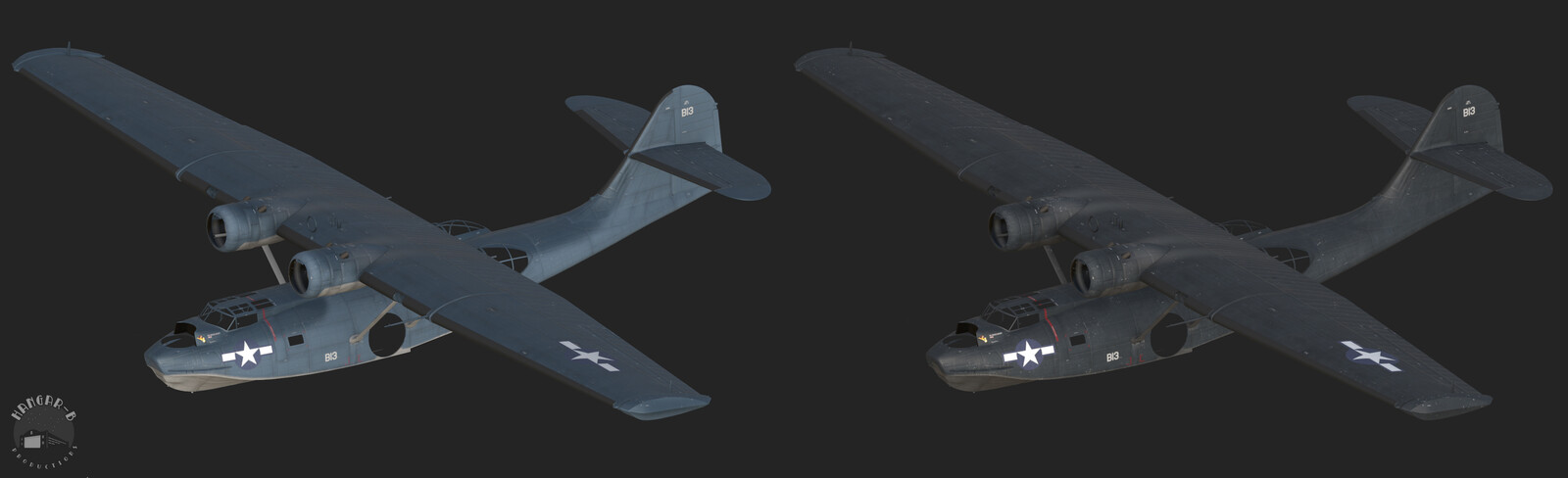 Mid-war 'tricolour' paint scheme was first created, then 'field expedient flat black' applied over the top in blotchy patches