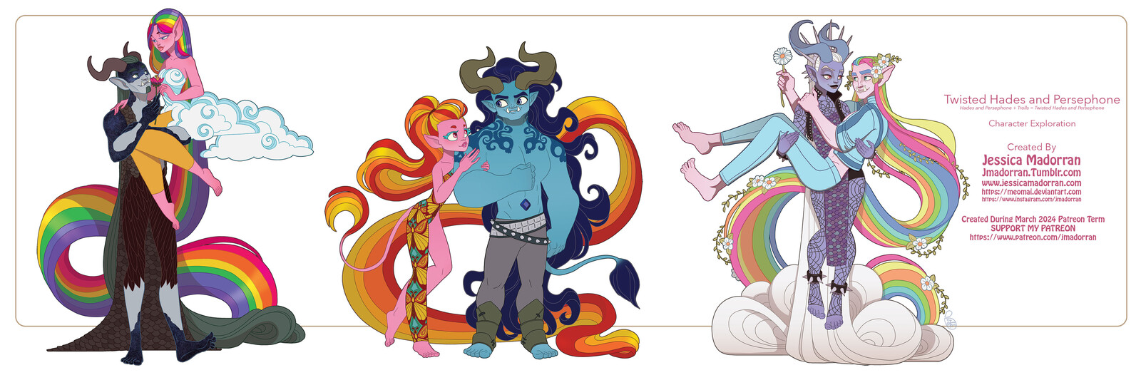 March 2024 Patreon - Twisted Hades and Persephone (Trolls) Character Exploration