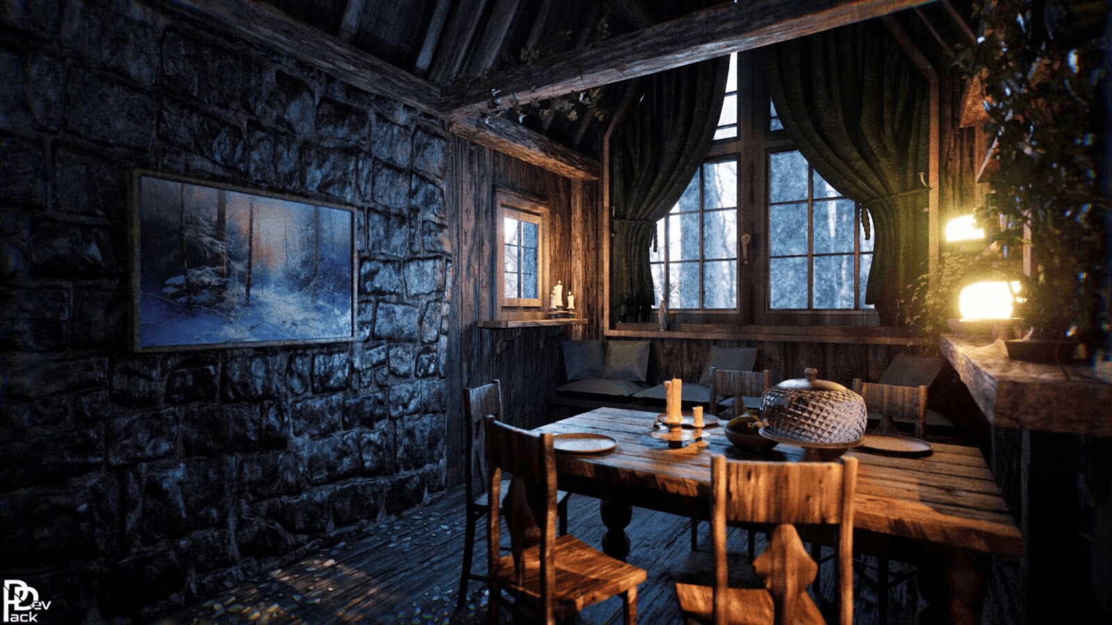 Cabin Interior V.2 / 70+ Assets