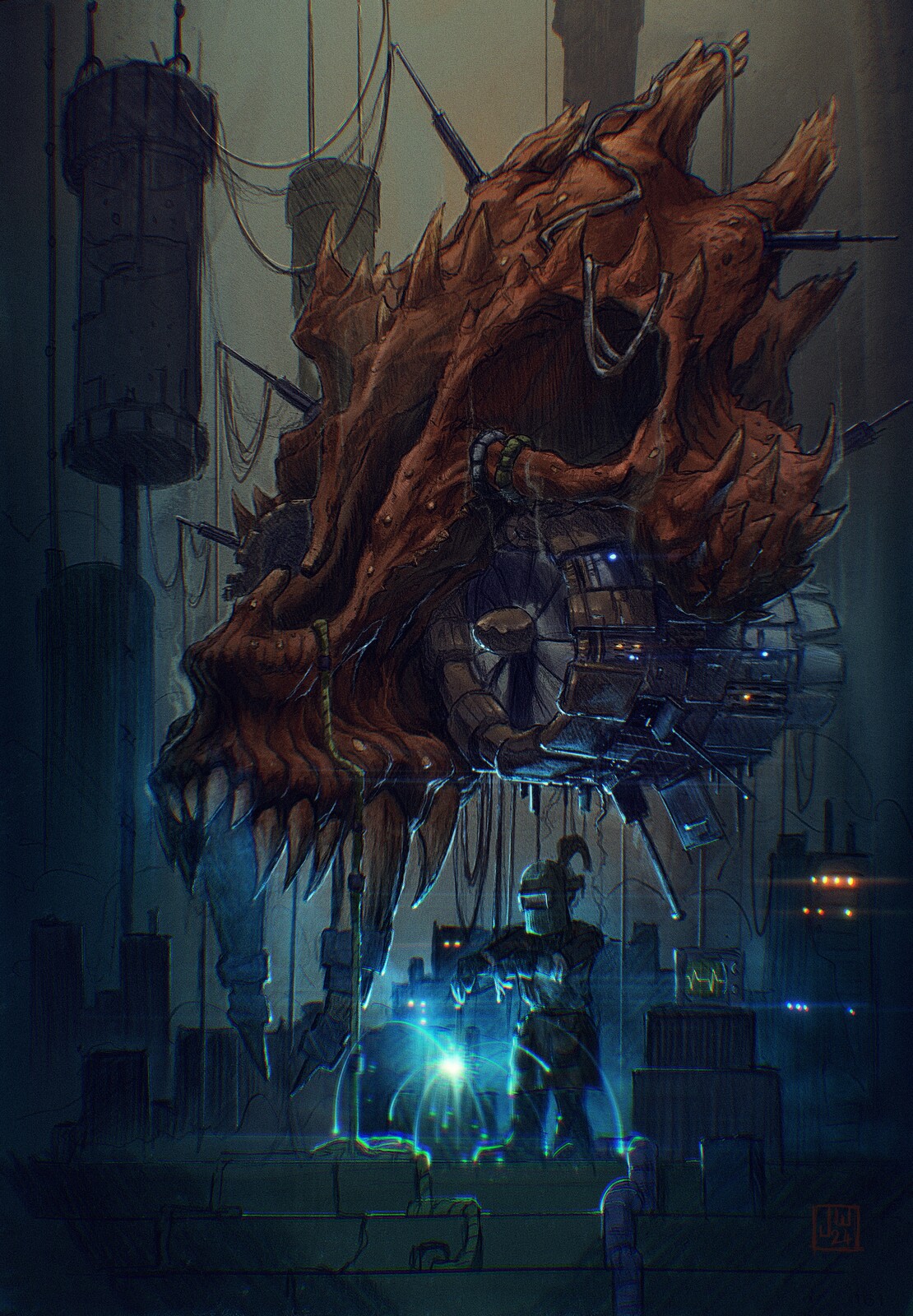 Mystical Motorhead - ImagineFX Art Challenge - Mystical meets Machines