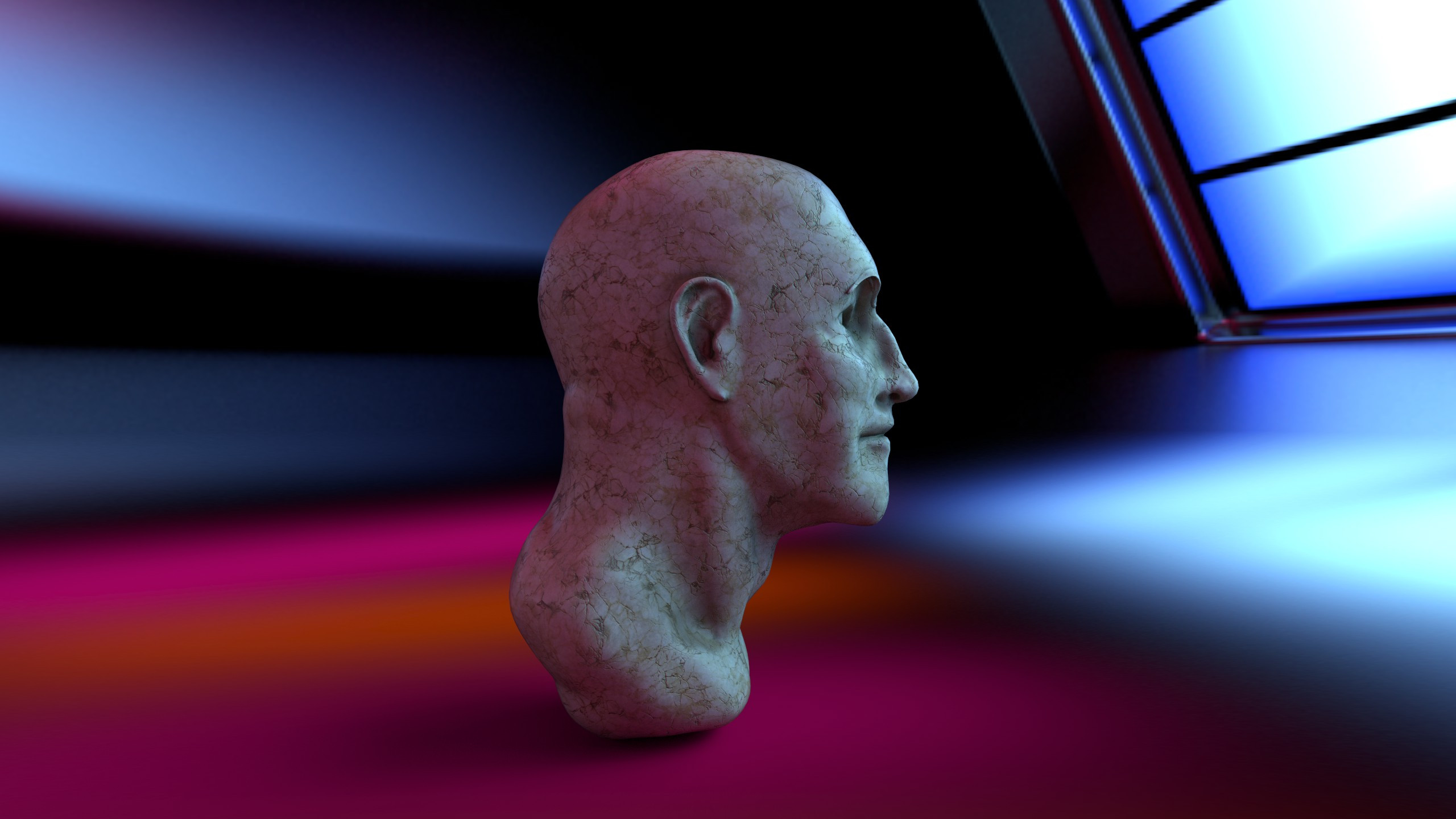 1 hour Sculpt in Zbrush, rendered in Substance Painter. Accidentally sculpted Captain Picard!  
