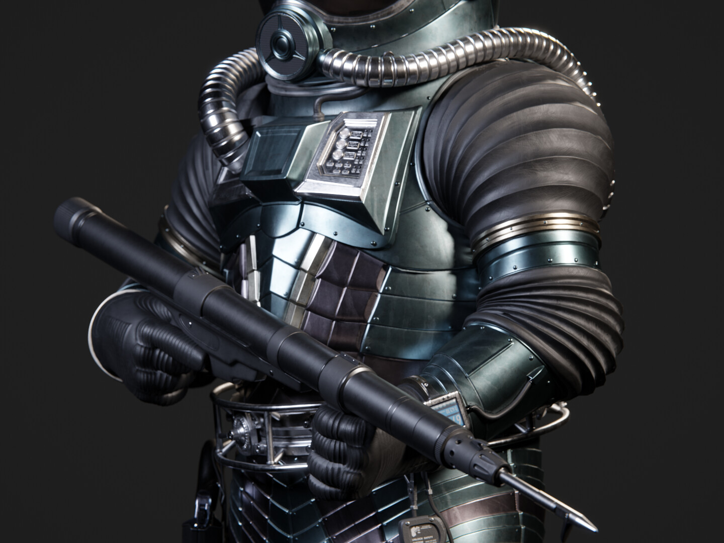 David Grotewold Barotrauma Fan Art Diving Suit