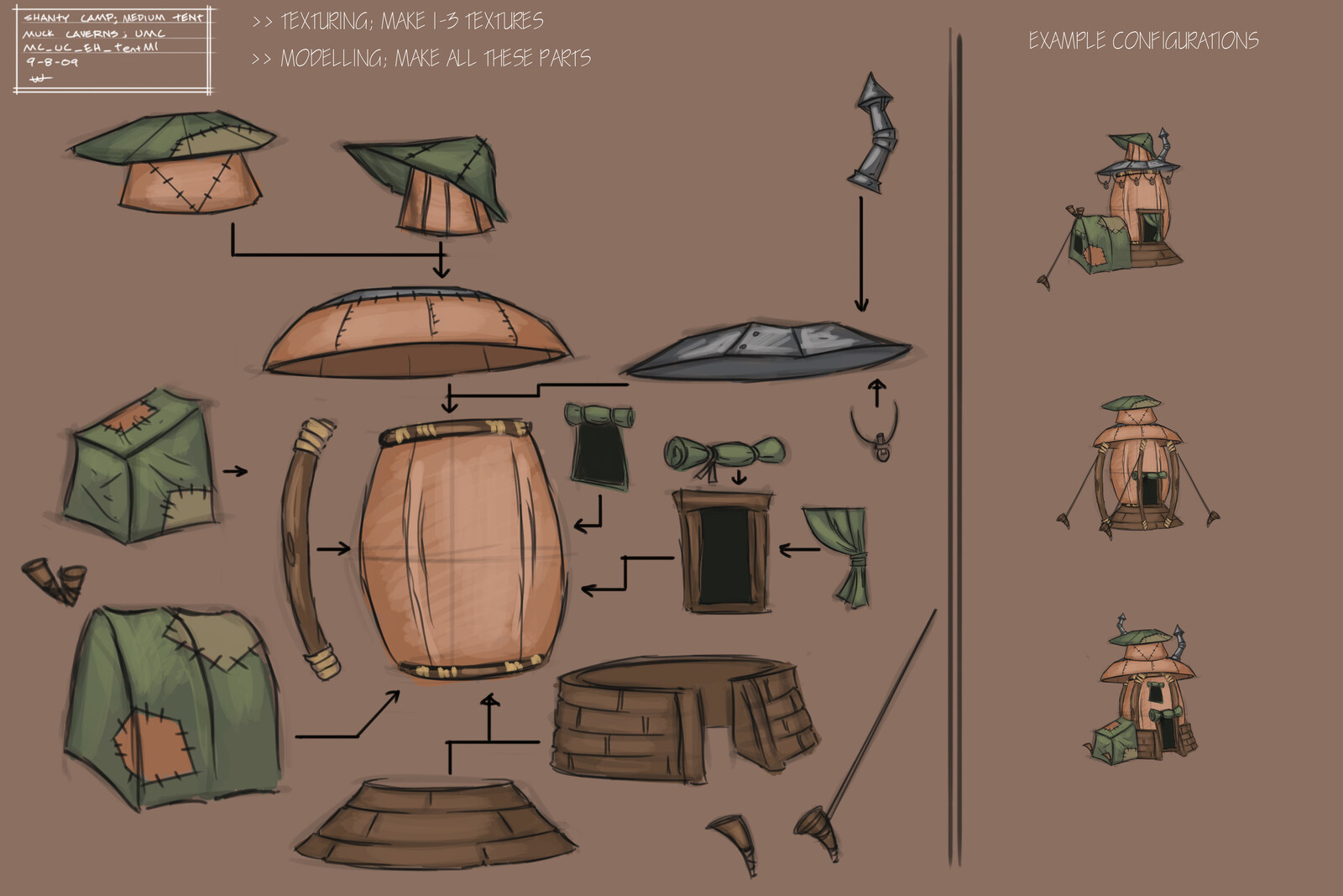 More tent system stuff.
