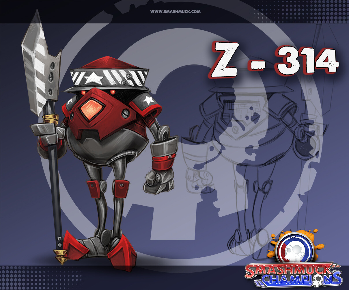 This robot got re-used all over everything the studio did after I drew him.