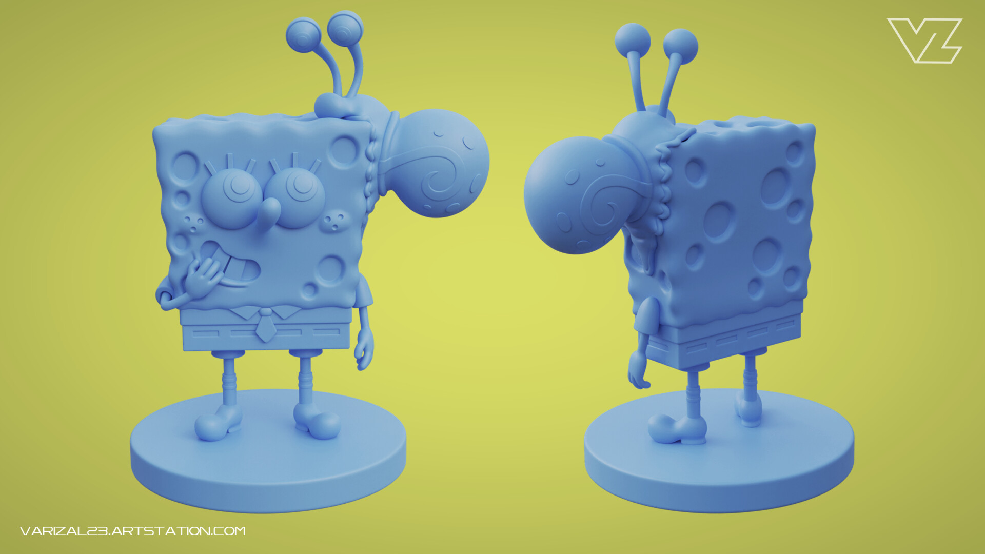 Varizal Zulmi SpongeBob & Gary (SpongeBob SquarePants)