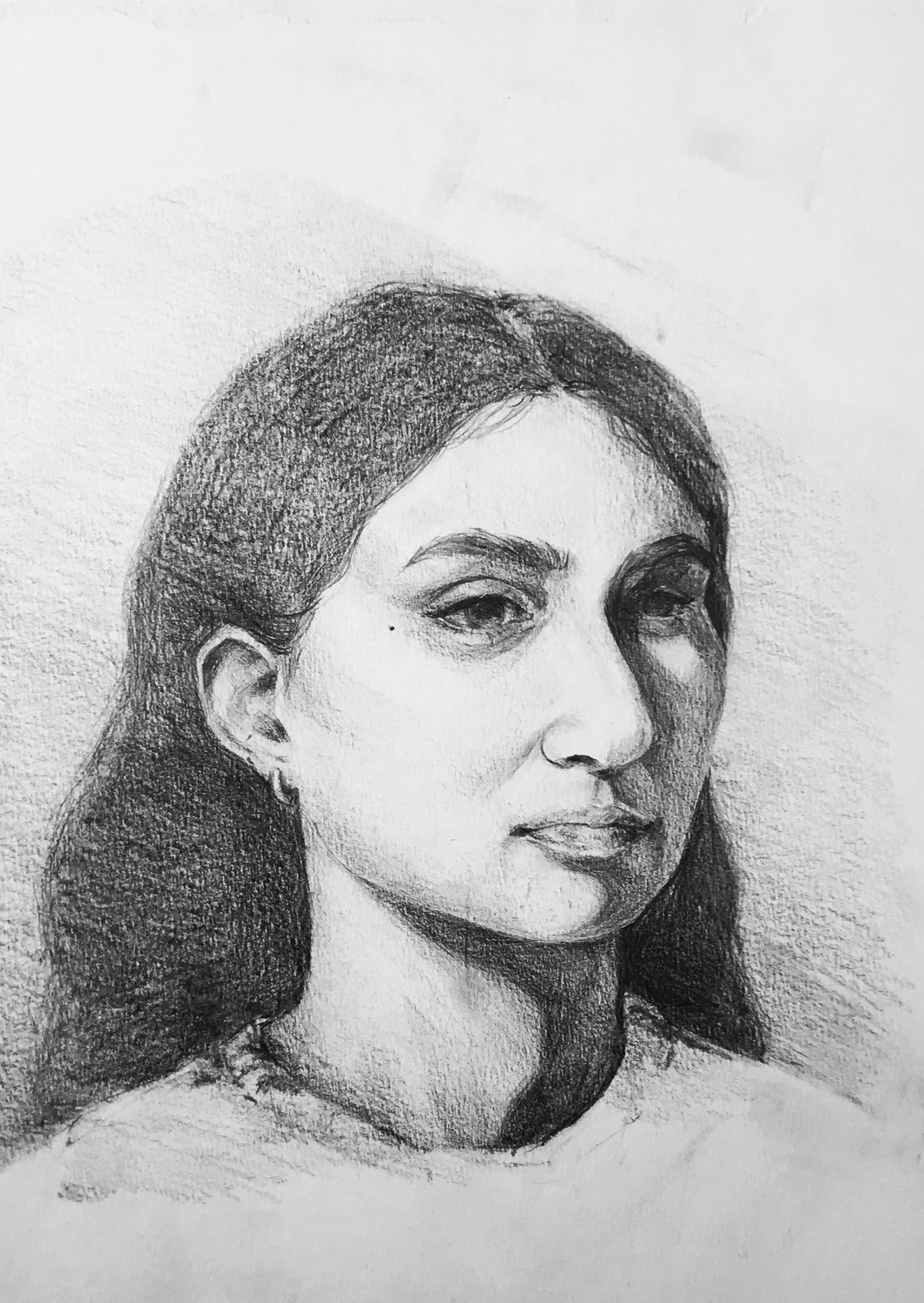 Portrait of My Friend
Medium: Graphite
Size: 16.5 x 11.7 in
