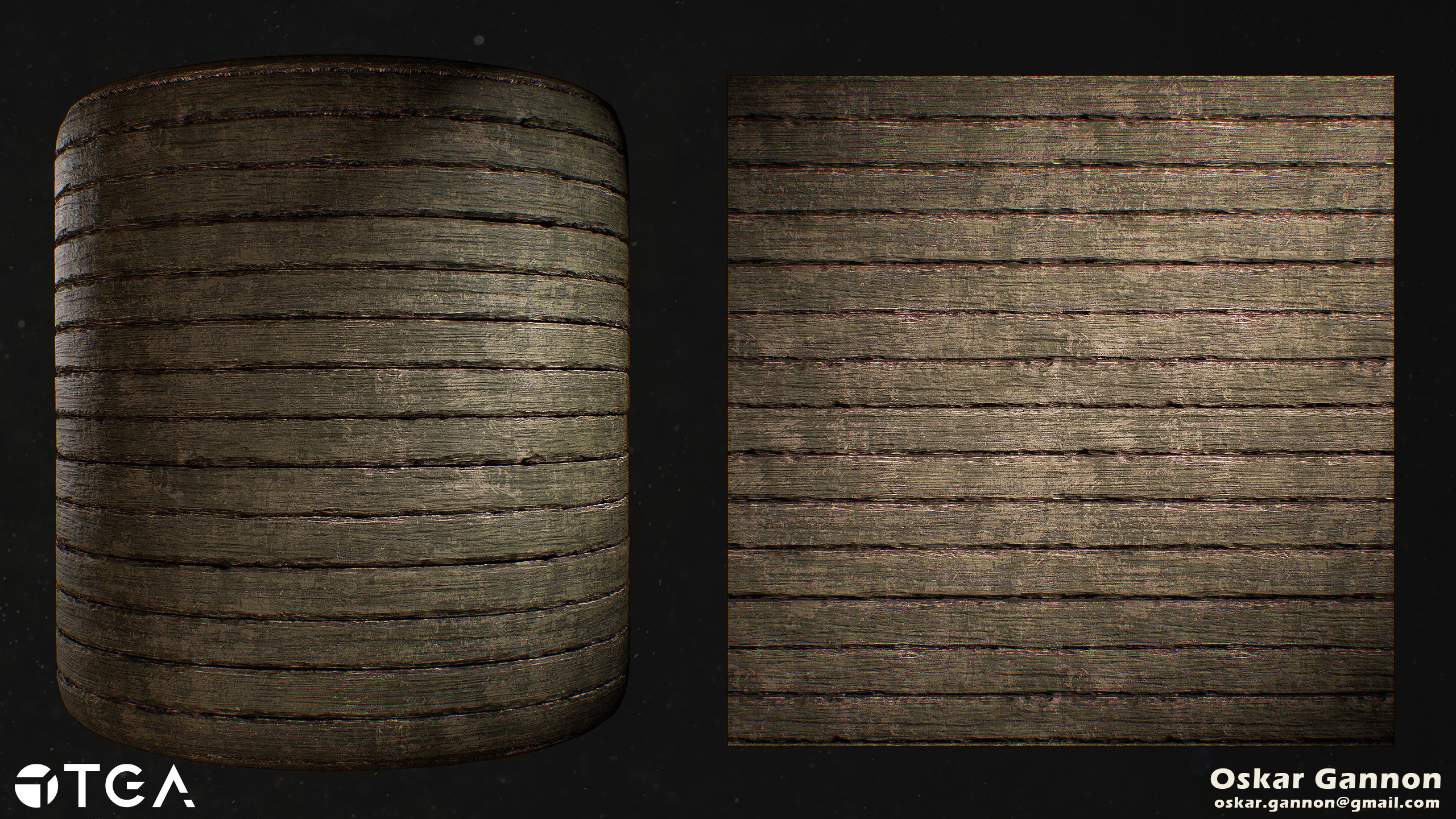 This Wood plank material was created with a combination of Zbrush and Substance Designer. Sculpting the damage onto the individual planks for more creative control and realism. Focusing on showing the planks history with its wear and grunge.