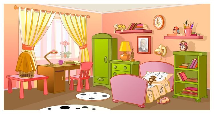ArtStation - Girl's room. Illustration for the magazine 