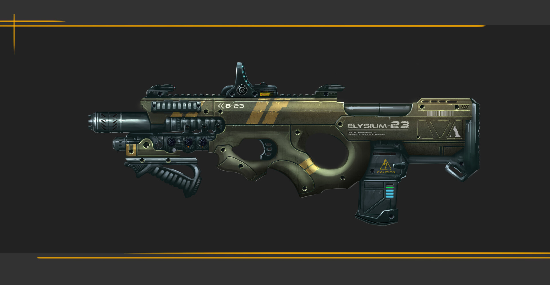 ArtStation - Pulse Rifle Elysium-23