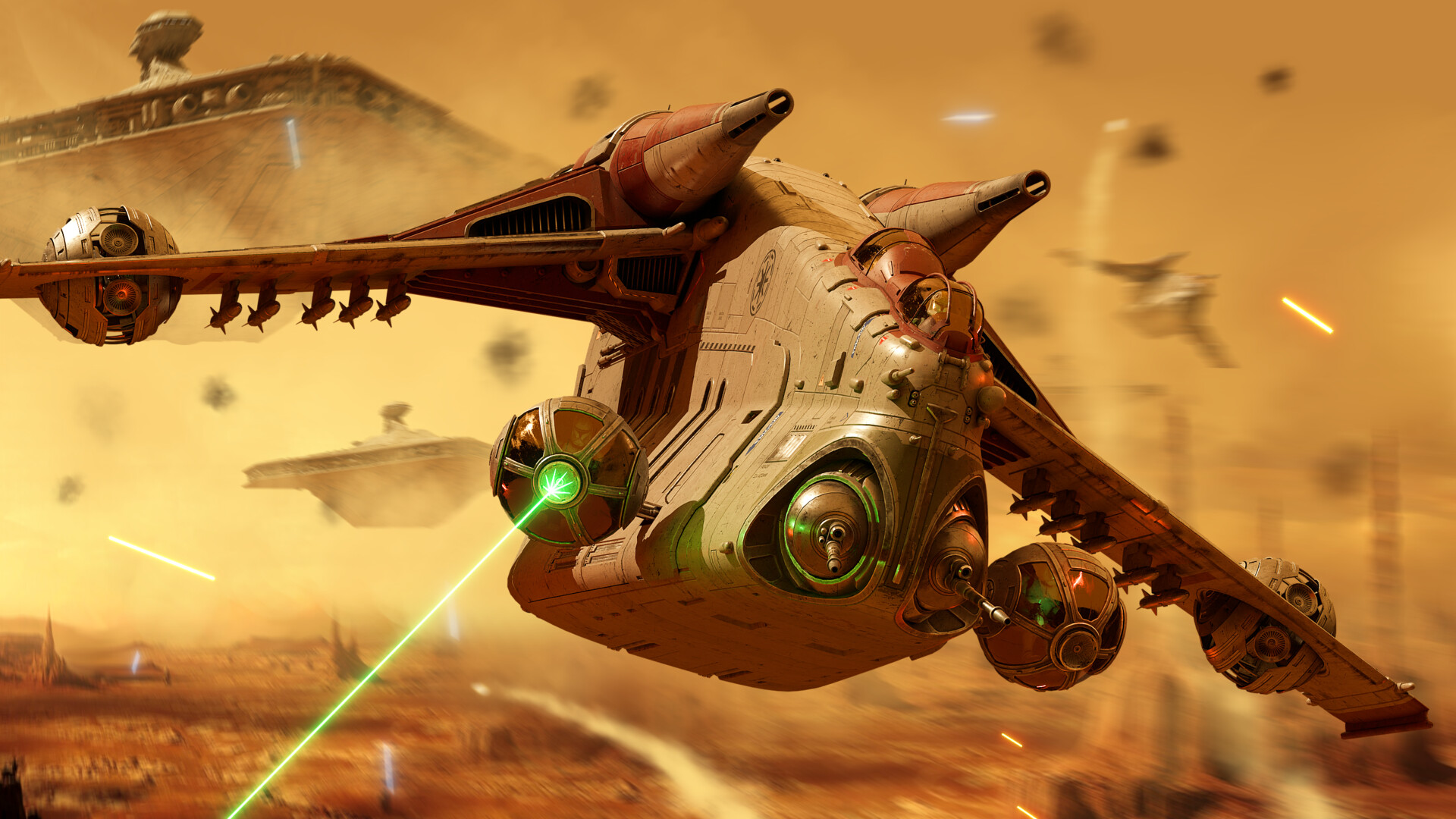 ArtStation LAAT I Republic Gunship remix
