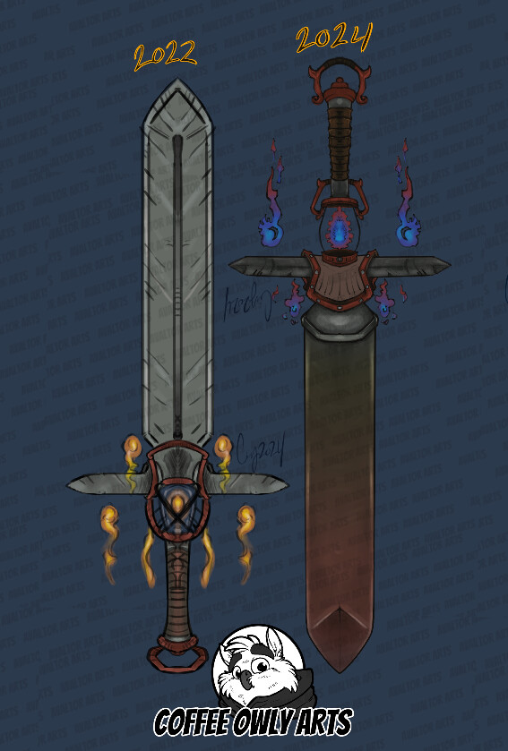 ArtStation - Lamp Sword Remake 2022 to 2024