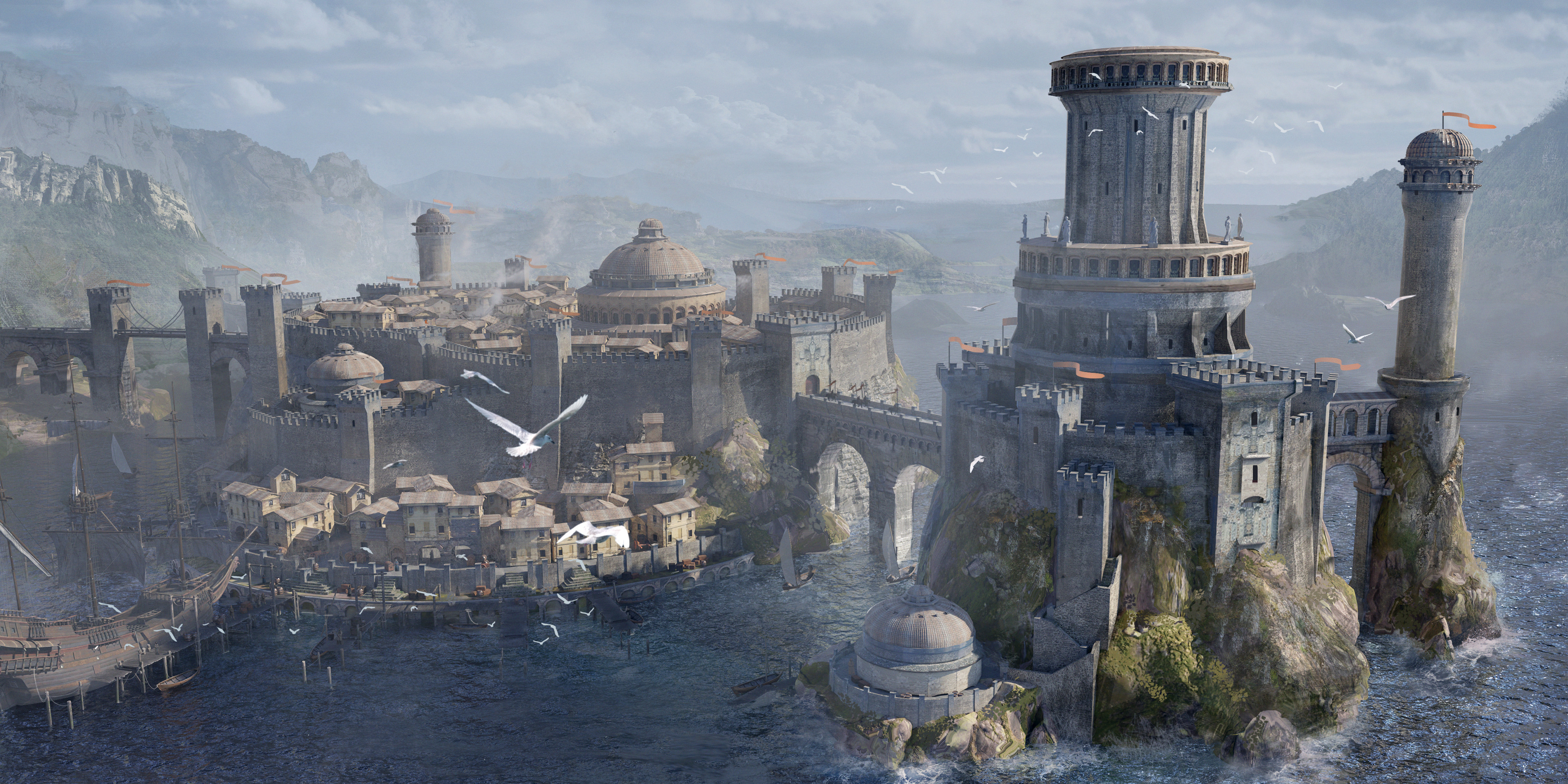 Coastal castle