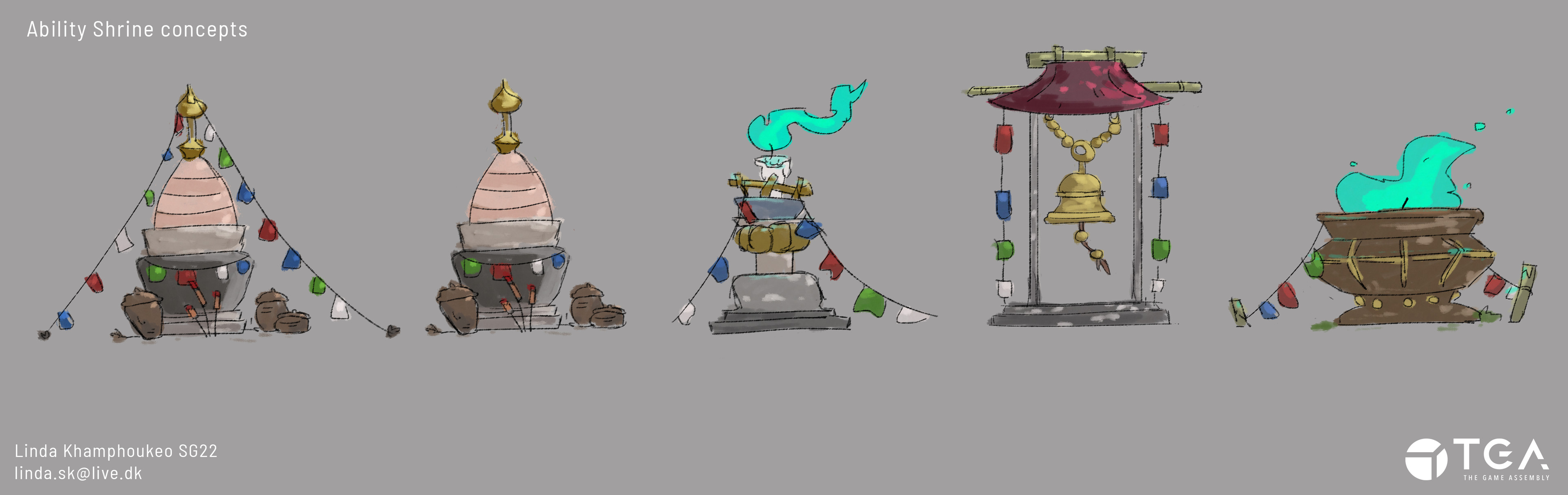 Concept art for the shrine 