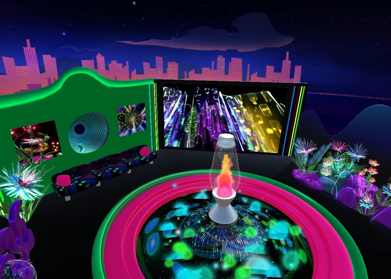 Lava lamp lounge
