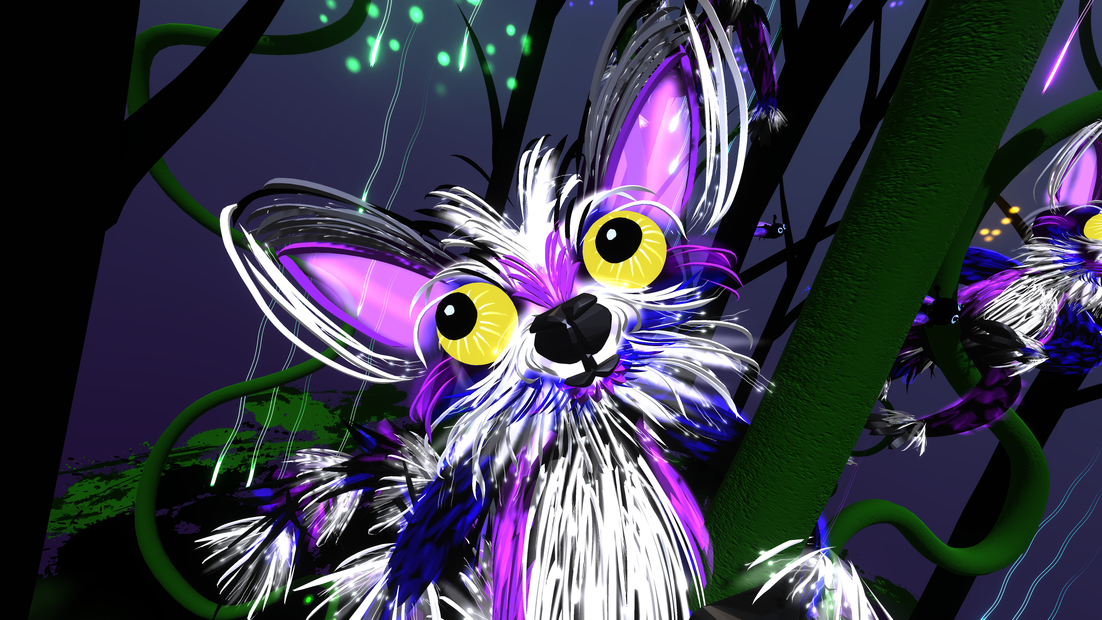 Pwiffles in luminescentforest, also featured in Galactic Safari show
