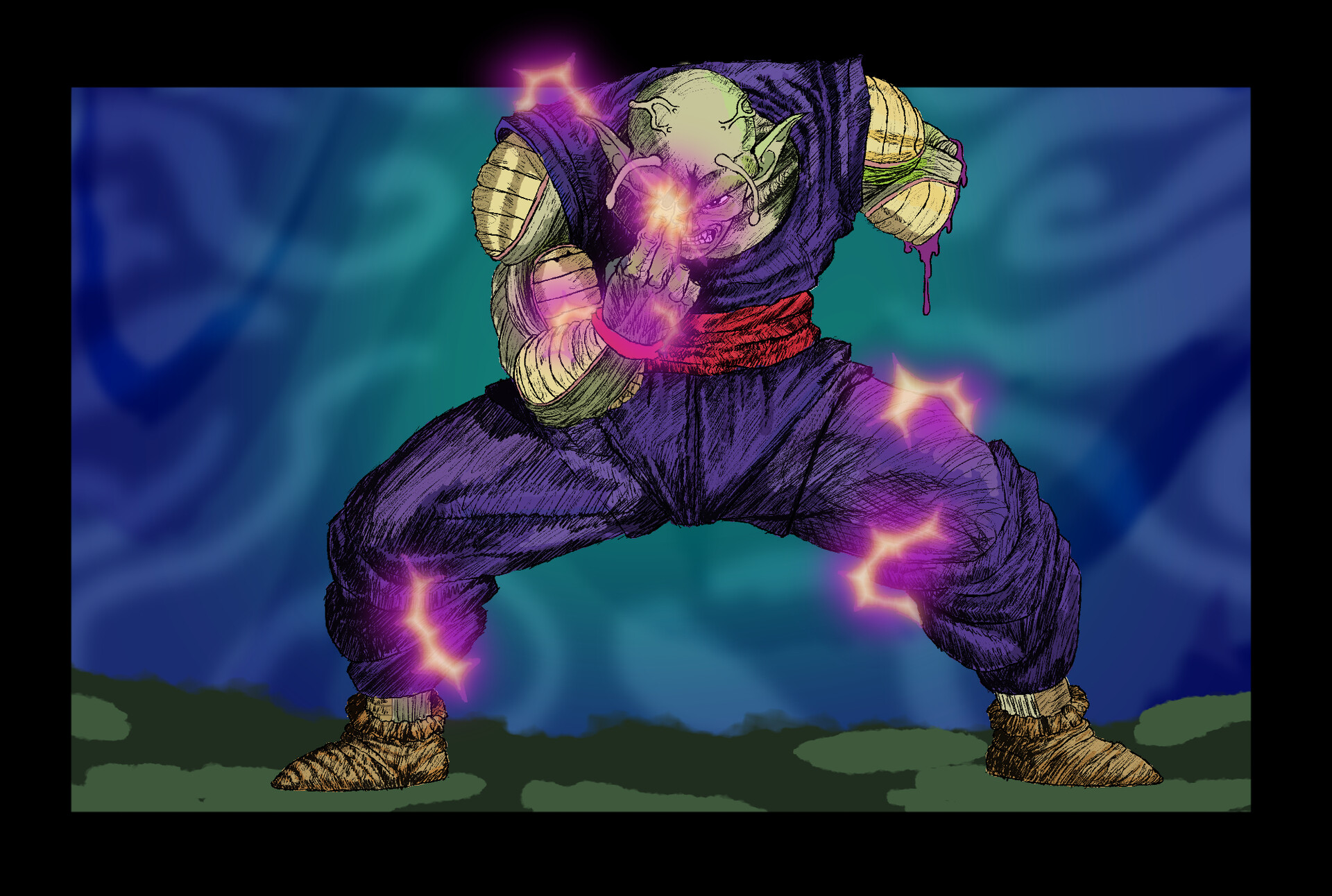 ArtStation Piccolos Makankosappo Illustration