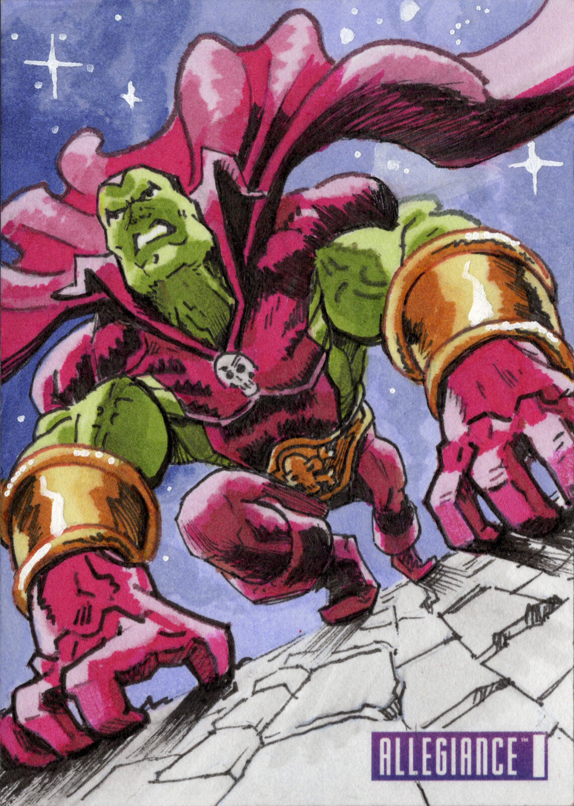 Drax - Upper Deck Infinity Trilogy Marvel Allegiance Sketchcard