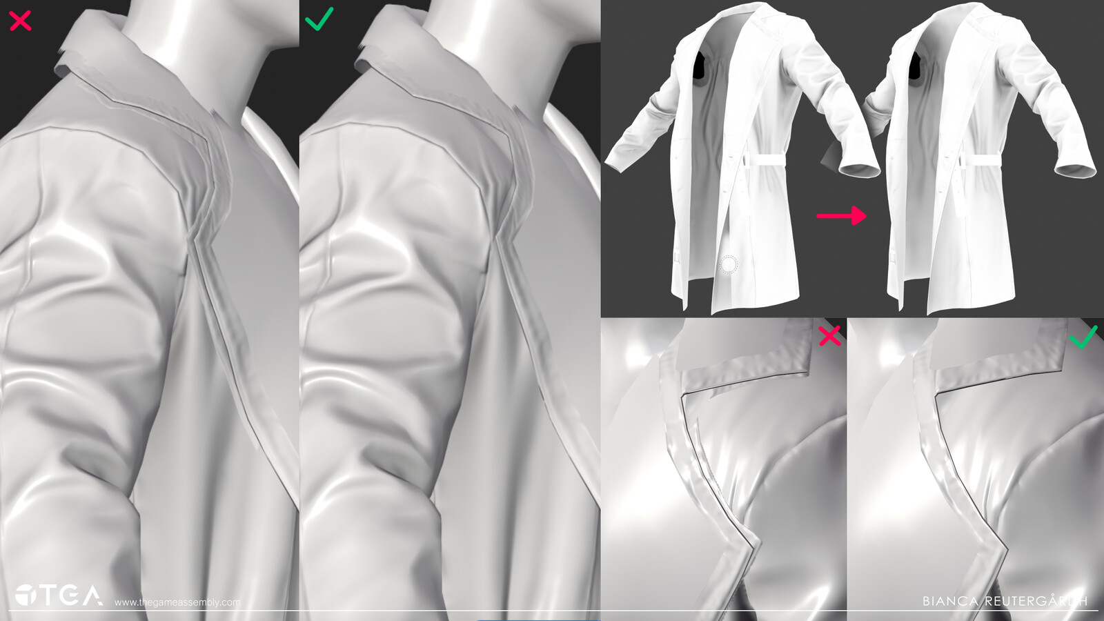 Baking, before and after separating the mesh. However, the baked mesh maps had to be updated by hand. 